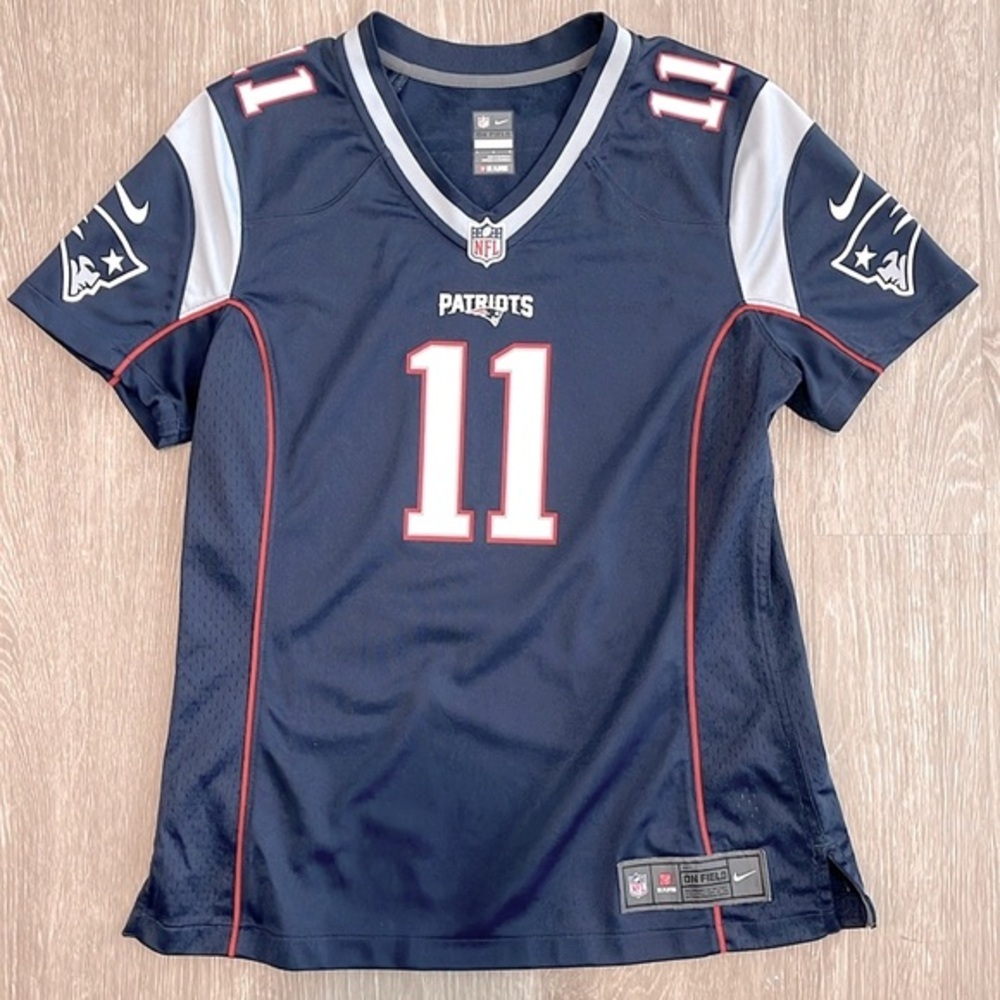 Rare Nike New England Patriots NFL On Field Jersey Edelman #11 Women’s Size L